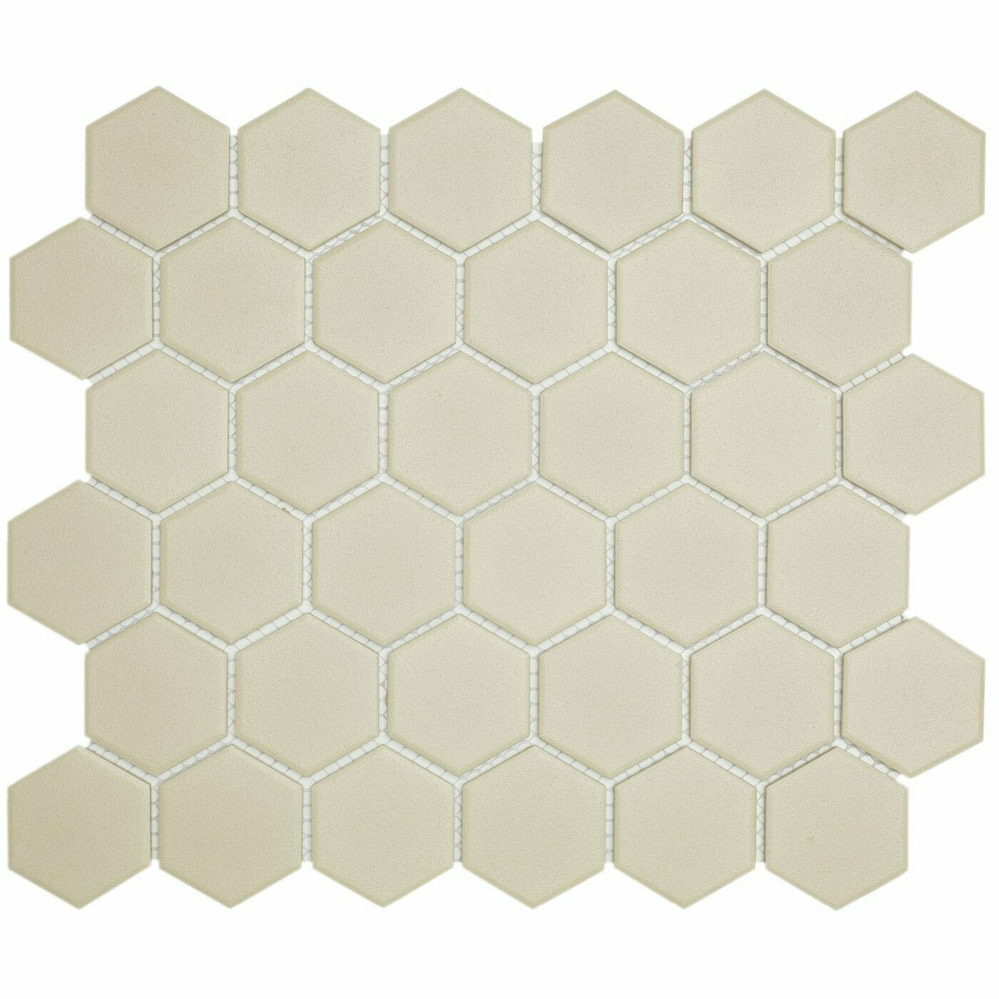 City Hex Off White 51x59mm Matt R11 Mosaic