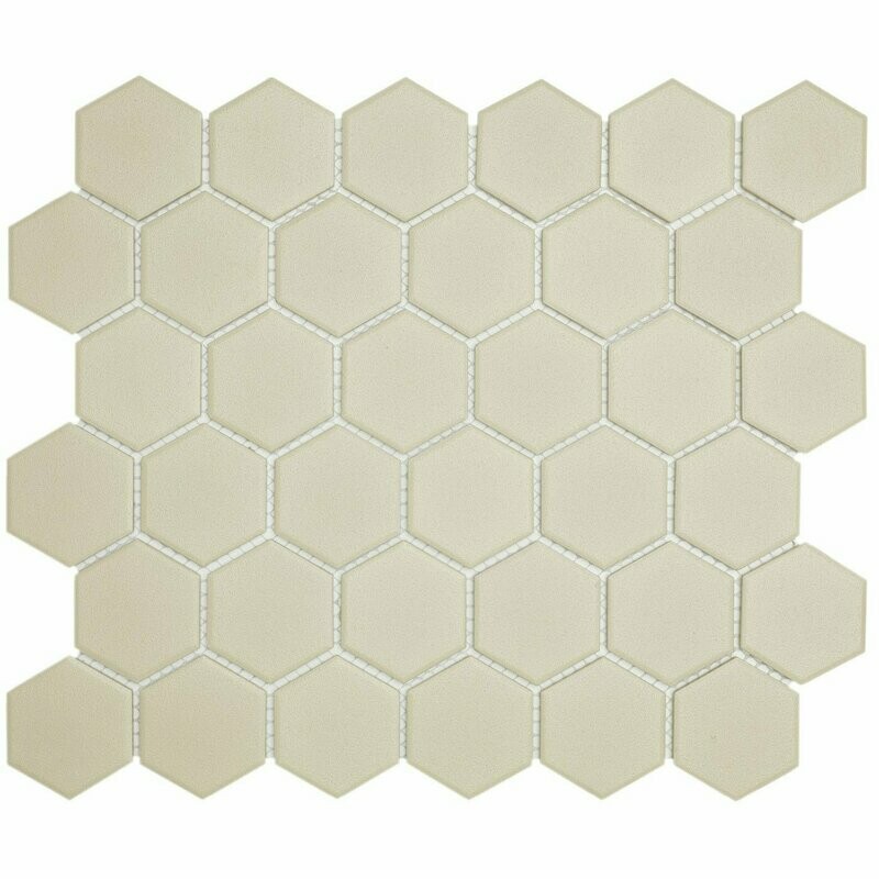 City Hex Off White 51x59mm Matt R11 Mosaic