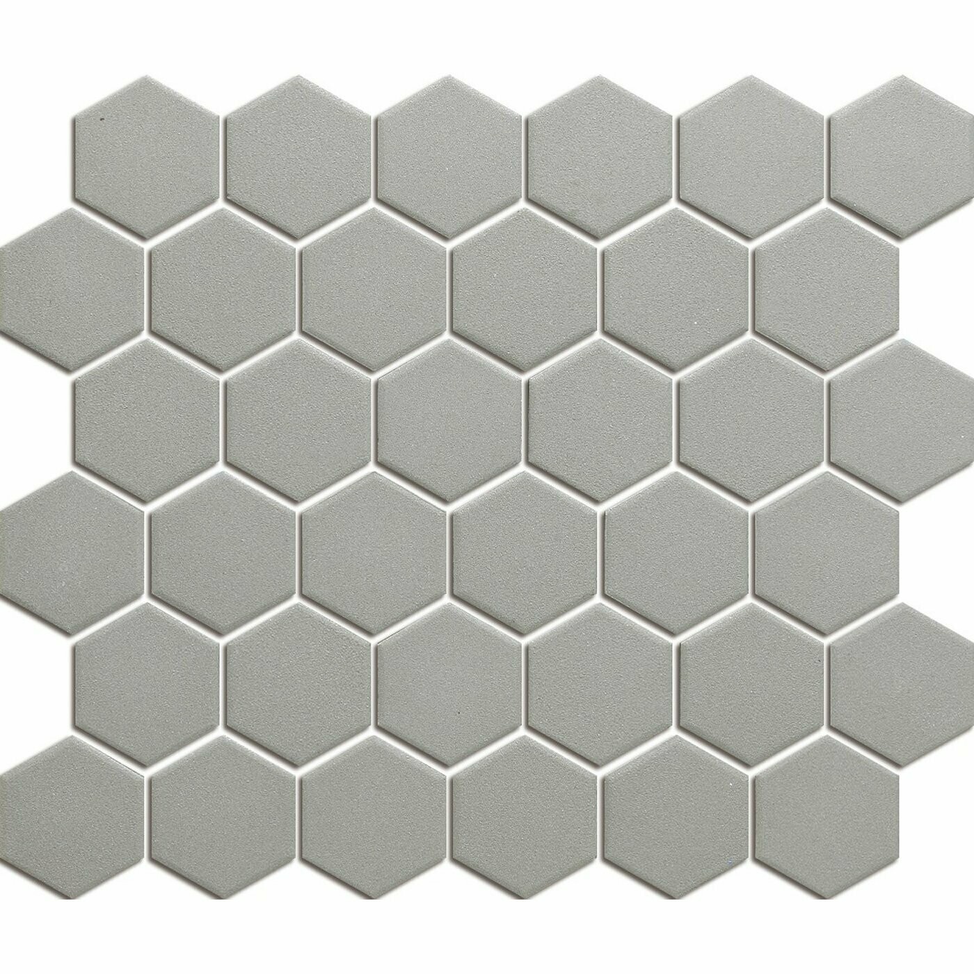 City Hex Dark Grey 51x59mm Matt R11 Mosaic
