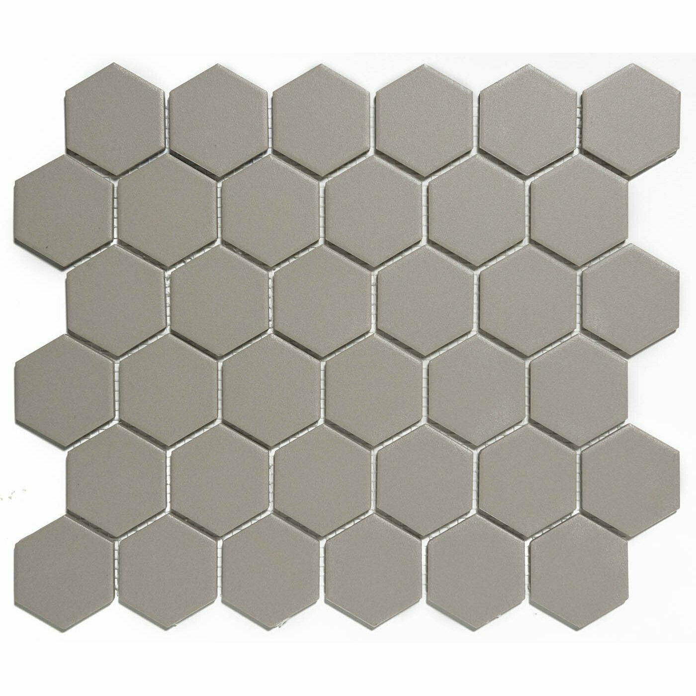 City Hex Grey 51x59mm Matt R11 Mosaic