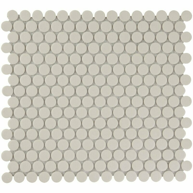 City Dots Off White 19mm Matt R11 Mosaic