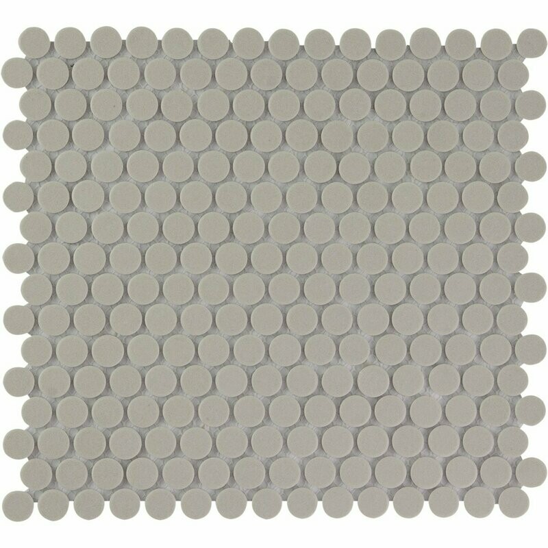 City Dots Grey 19mm Matt R11 Mosaic