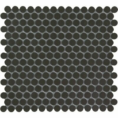 City Dots Black 19mm Matt R11 Mosaic