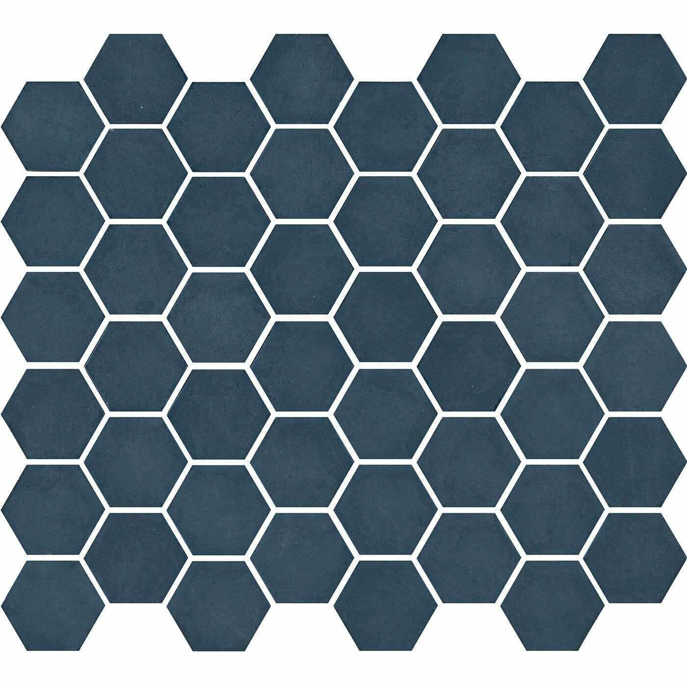 Microhex Blue Matt Mosaic