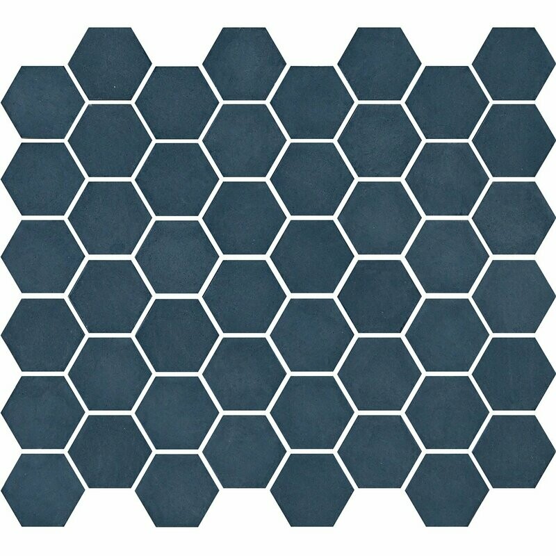 Microhex Blue Matt Mosaic