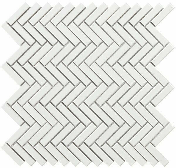 Microherring white Gloss Mosaic