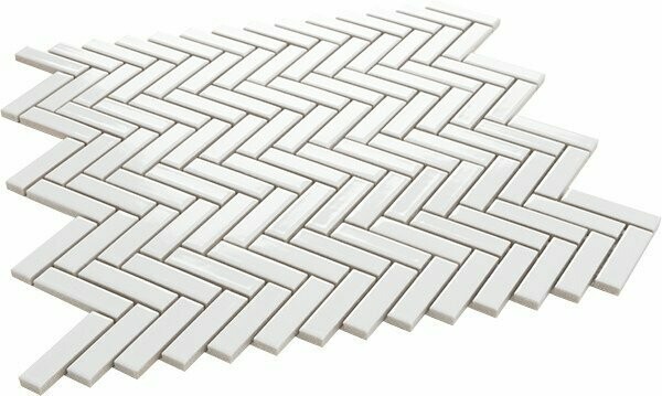 Microherring white Gloss Mosaic