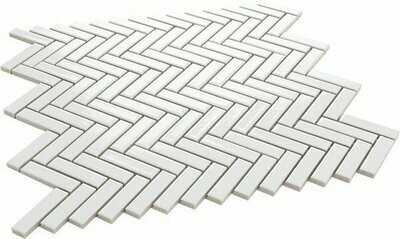 Microherring white Gloss Mosaic