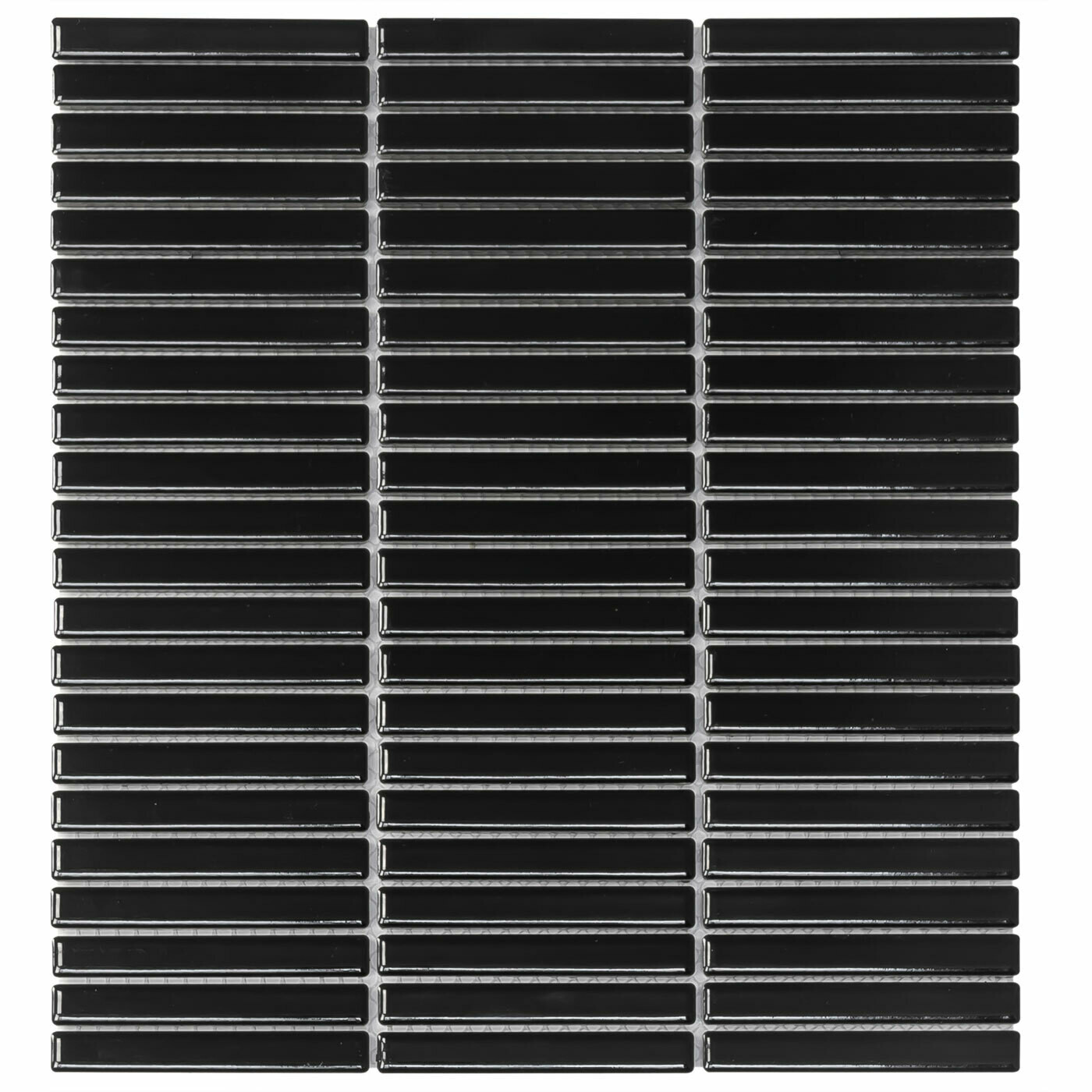 Kit Kat Oslo Mini Black Gloss Mosaic Tile