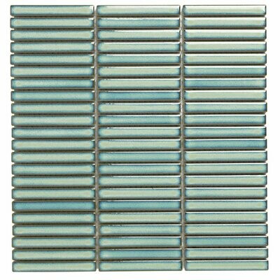 Kit Kat Oslo Mini Light Verde Gloss Mosaic Tile