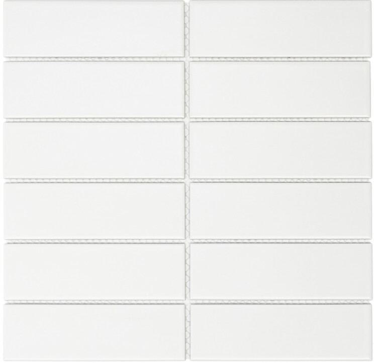Alicante White  Matt Mosaic 45x145mm