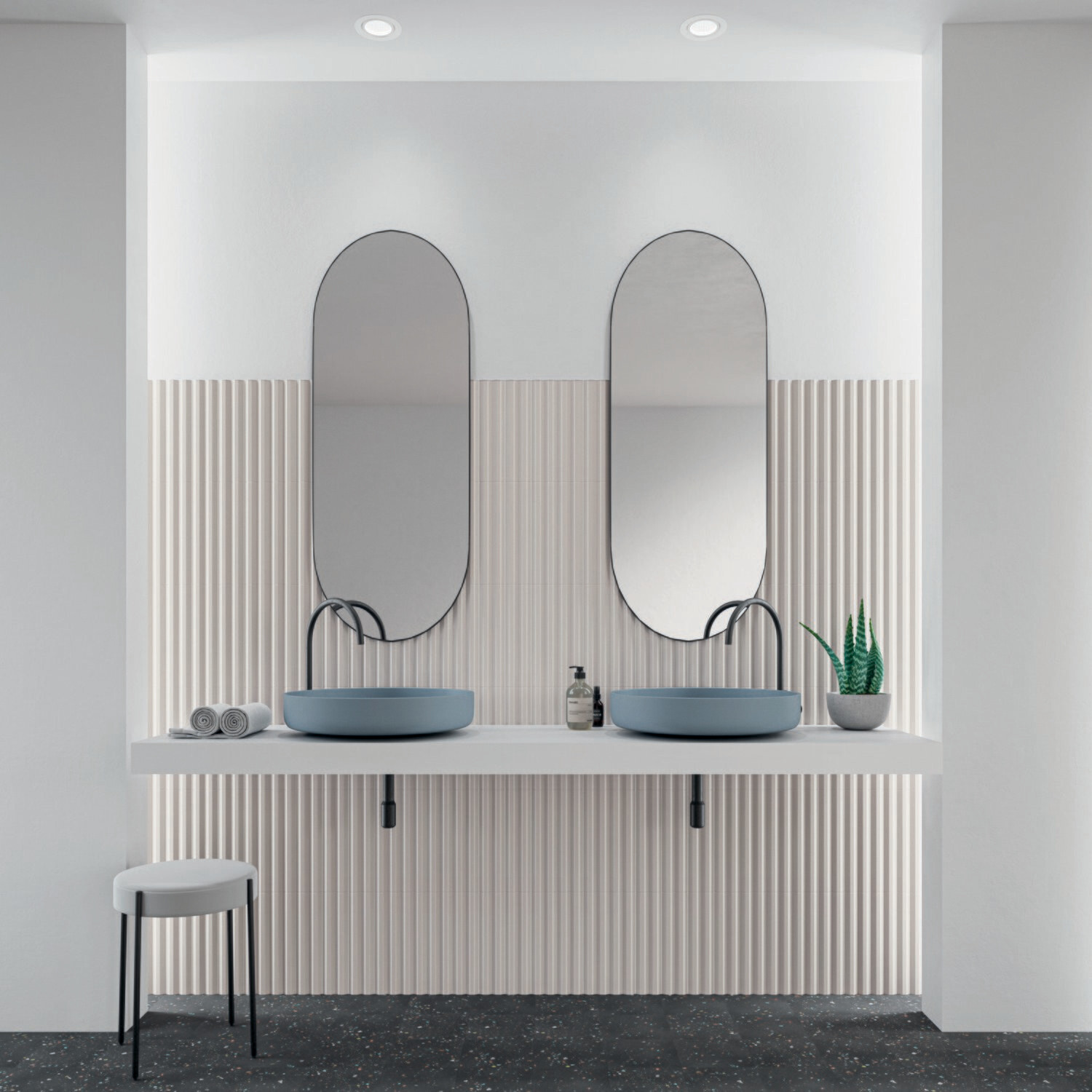 3D Linear Cream Matt 300x75mm