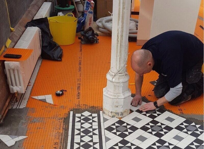 Victorian Mono Mosaic Panel 285x285 Matt PTV36+