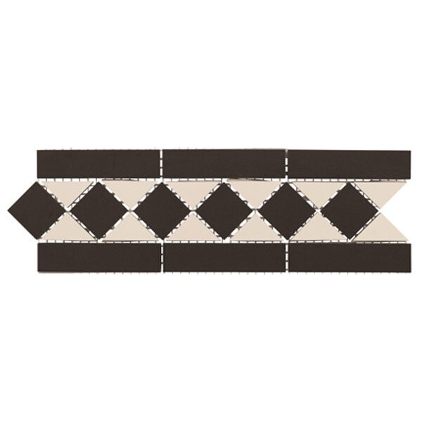 Victorian Mono Mosaic Border 285x93 Matt PTV36+