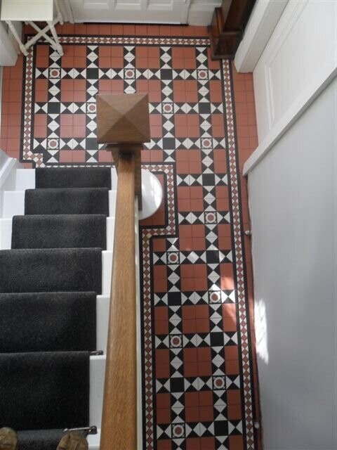 Victorian Red Mosaic Panel 285x285 Matt PTV36+
