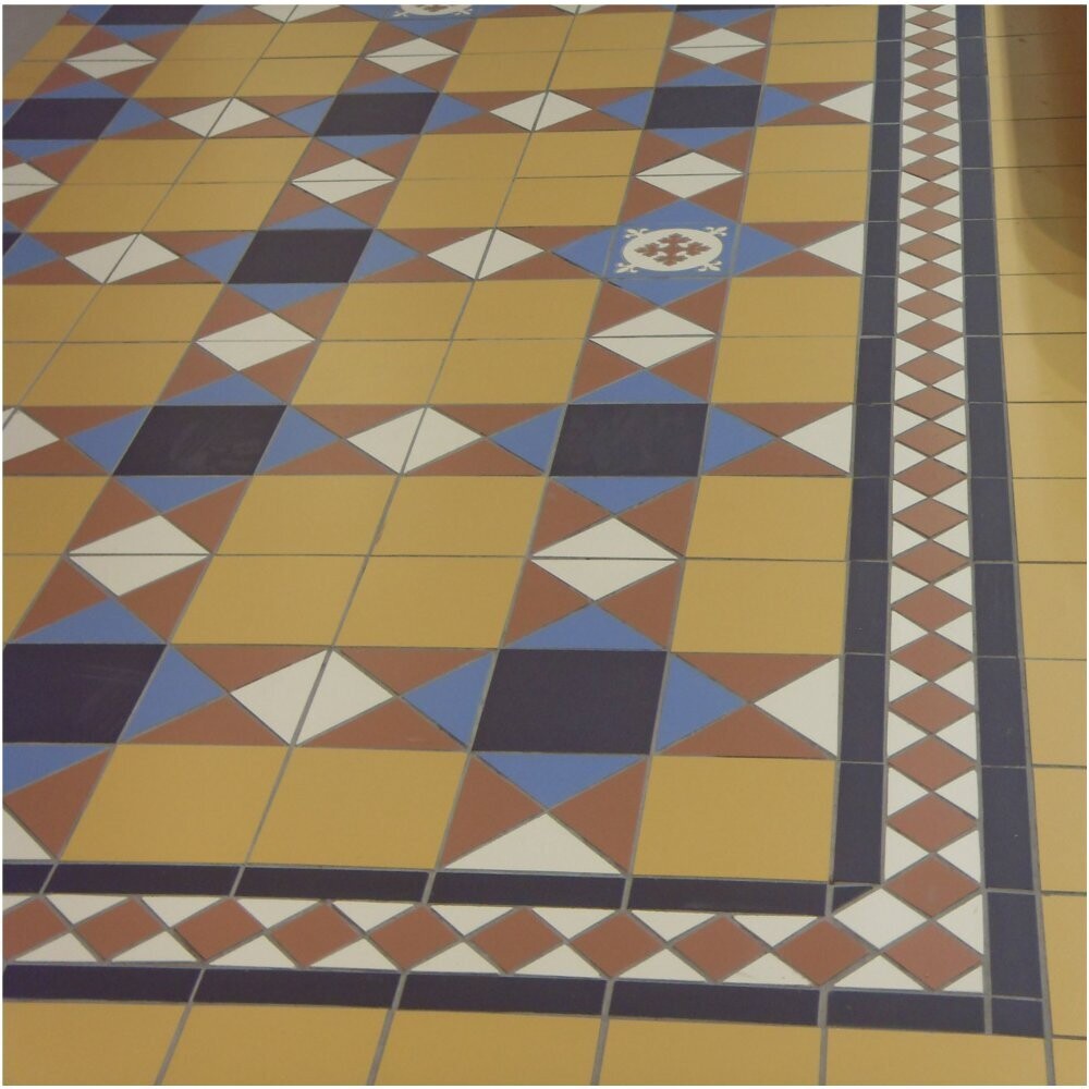 Victorian Mustard Mosaic Panel 285x285 Matt PTV36+