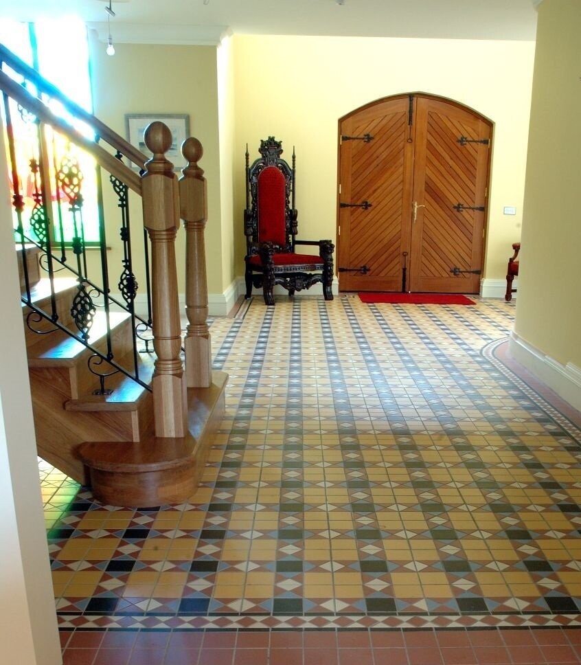 Victorian Mustard Mosaic Panel 285x285 Matt PTV36+