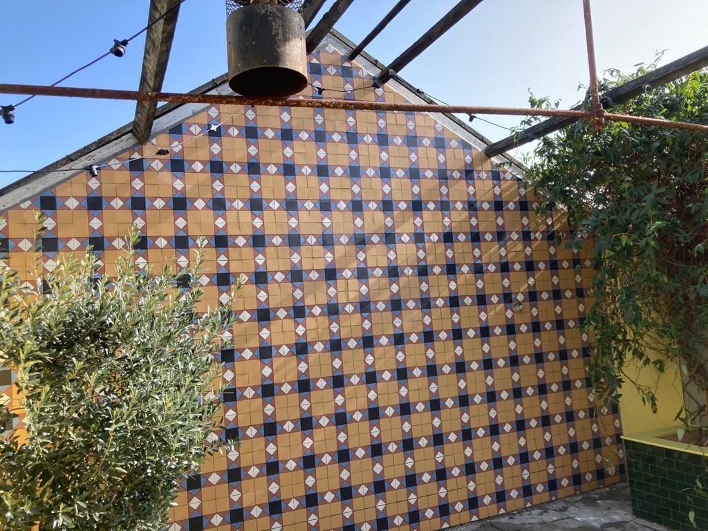 Victorian Mustard Mosaic Panel 285x285 Matt PTV36+