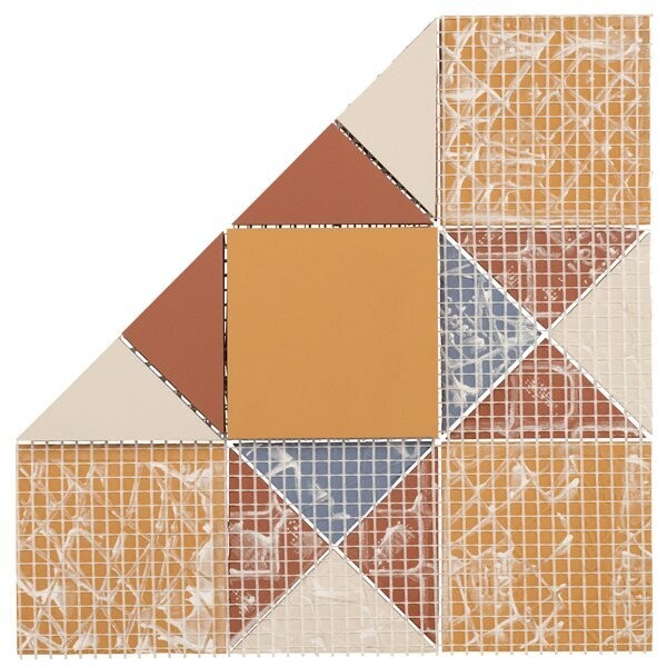 Victorian Mustard Mosaic Panel 285x285 Matt PTV36+