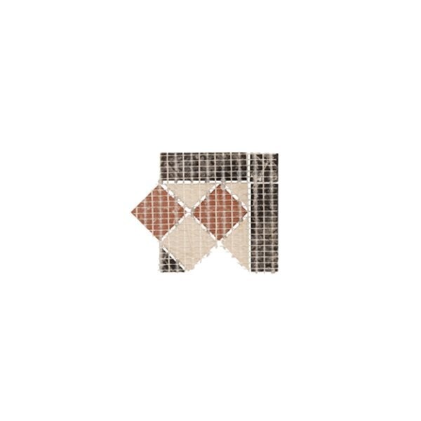 Victorian Red Mosaic Corner 93x93 Matt PTV36+