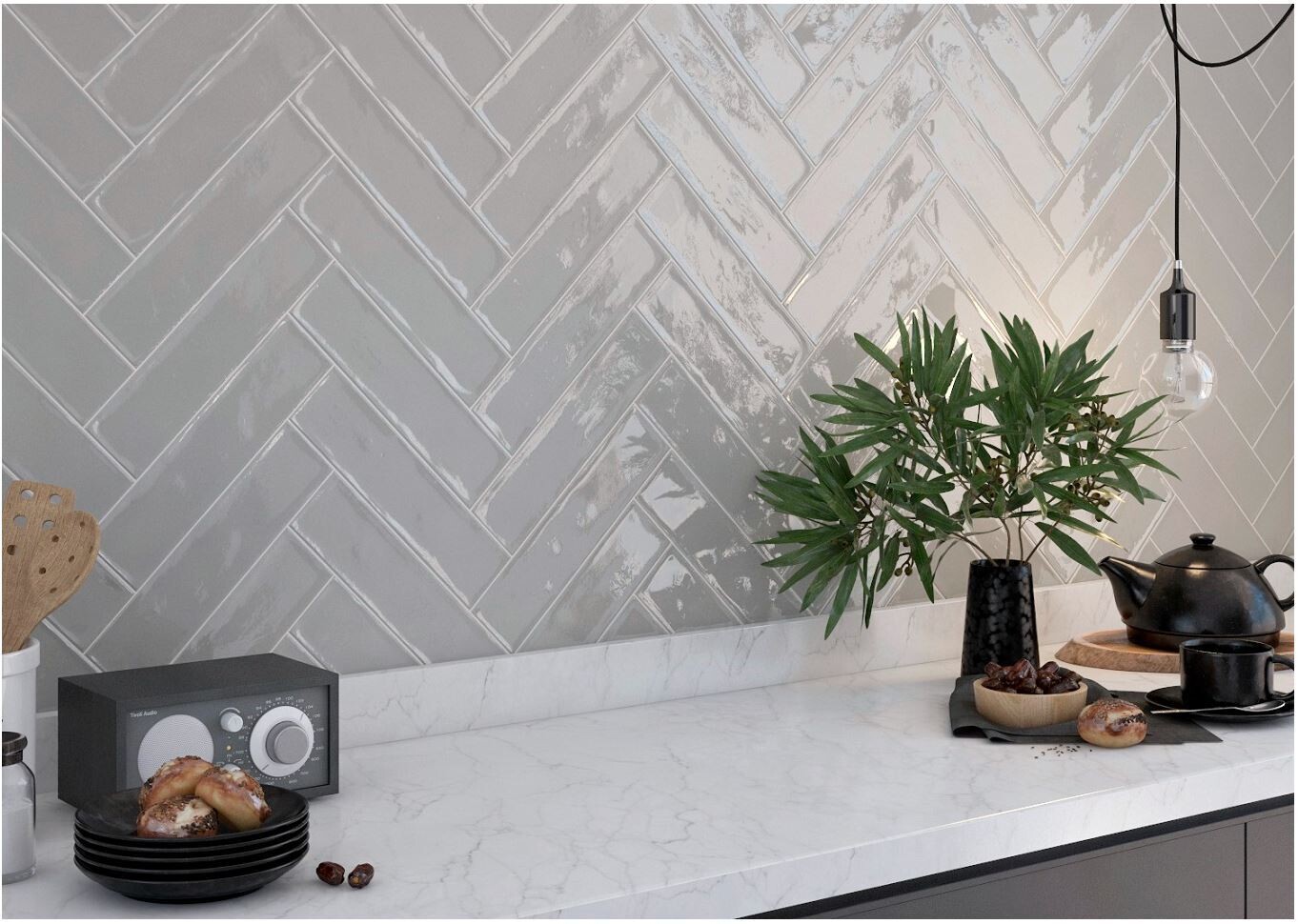 Demure Gris Matt 150x75mm