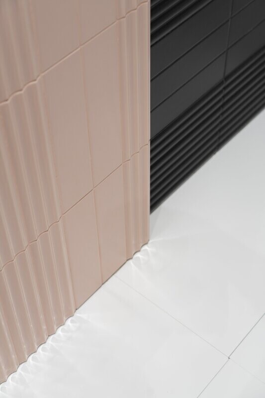 Fluted Rosa Plain Matt 300x75