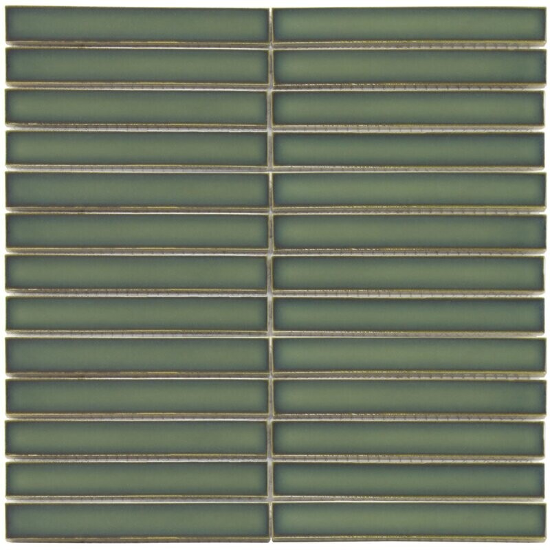 Kit Kat Oslo Verdi Forest Gloss Mosaic Tile