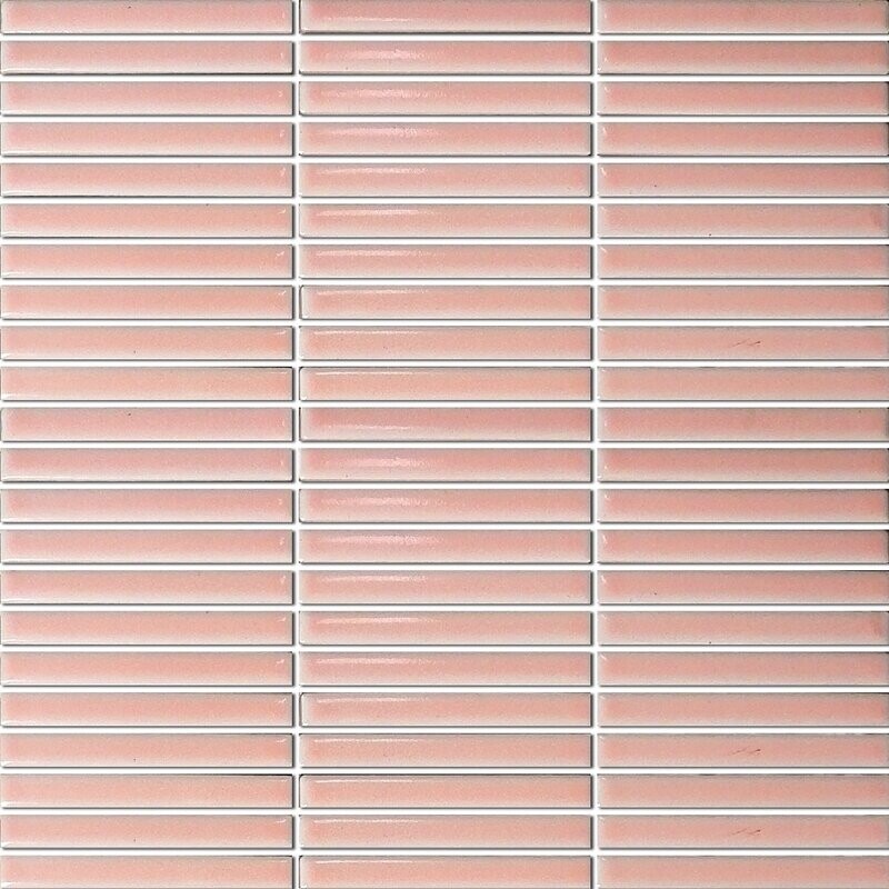 Kit Kat Oslo Mini Pink Gloss Mosaic Tile