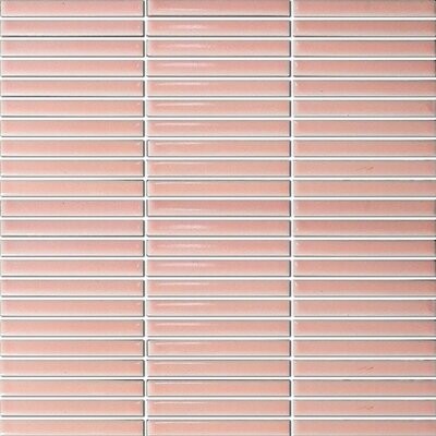 Kit Kat Oslo Mini Pink Gloss Mosaic Tile