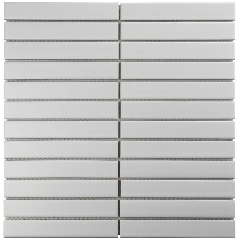 Kit Kat Oslo Pure Blanco Matt Mosaic Tile