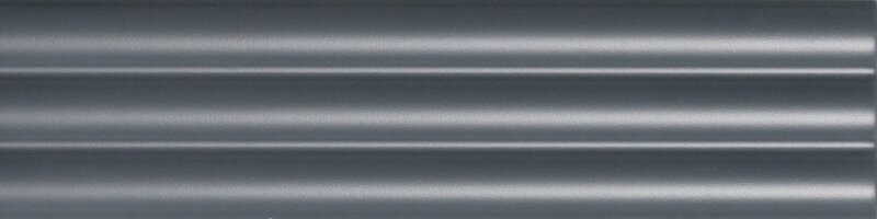 Fluted Blue Curved Matt 300x75