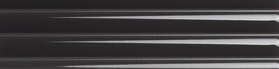 Fluted Black Corrugated Gloss 300x75