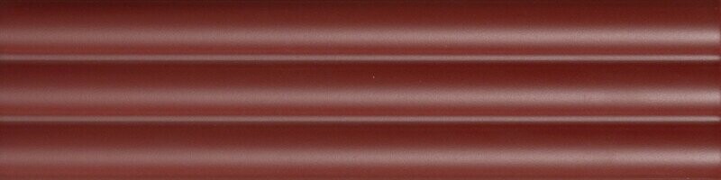 Fluted Red Curved Matt 300x75 Tiles