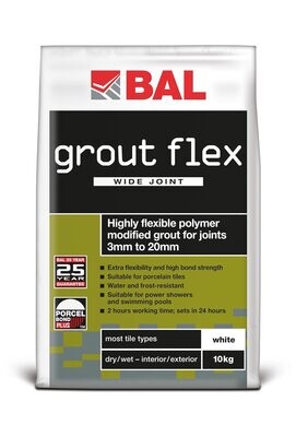BAL Grout Flex Wide Tile Grout-Wall/Floor 10kg