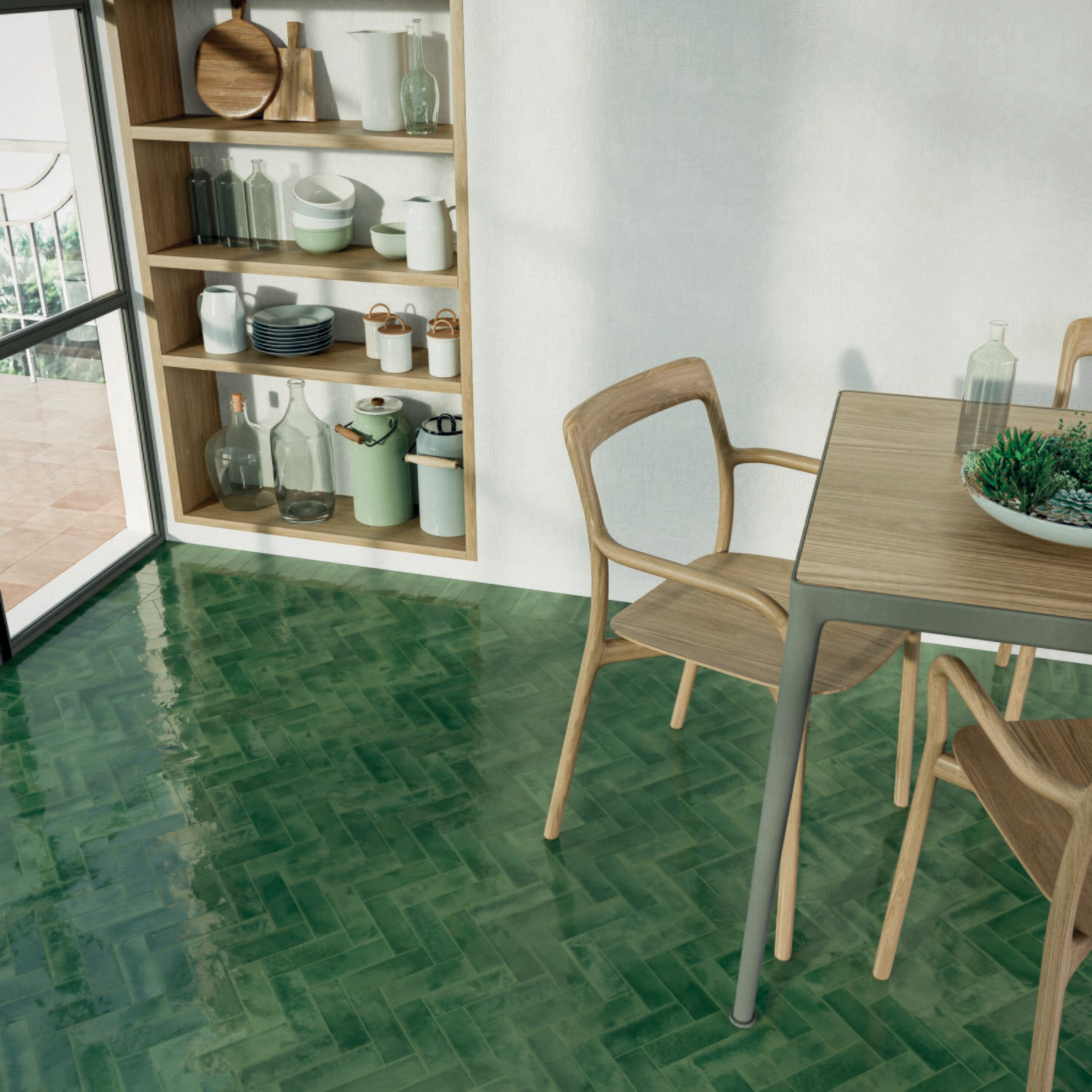 Morocco Forest Green Gloss
