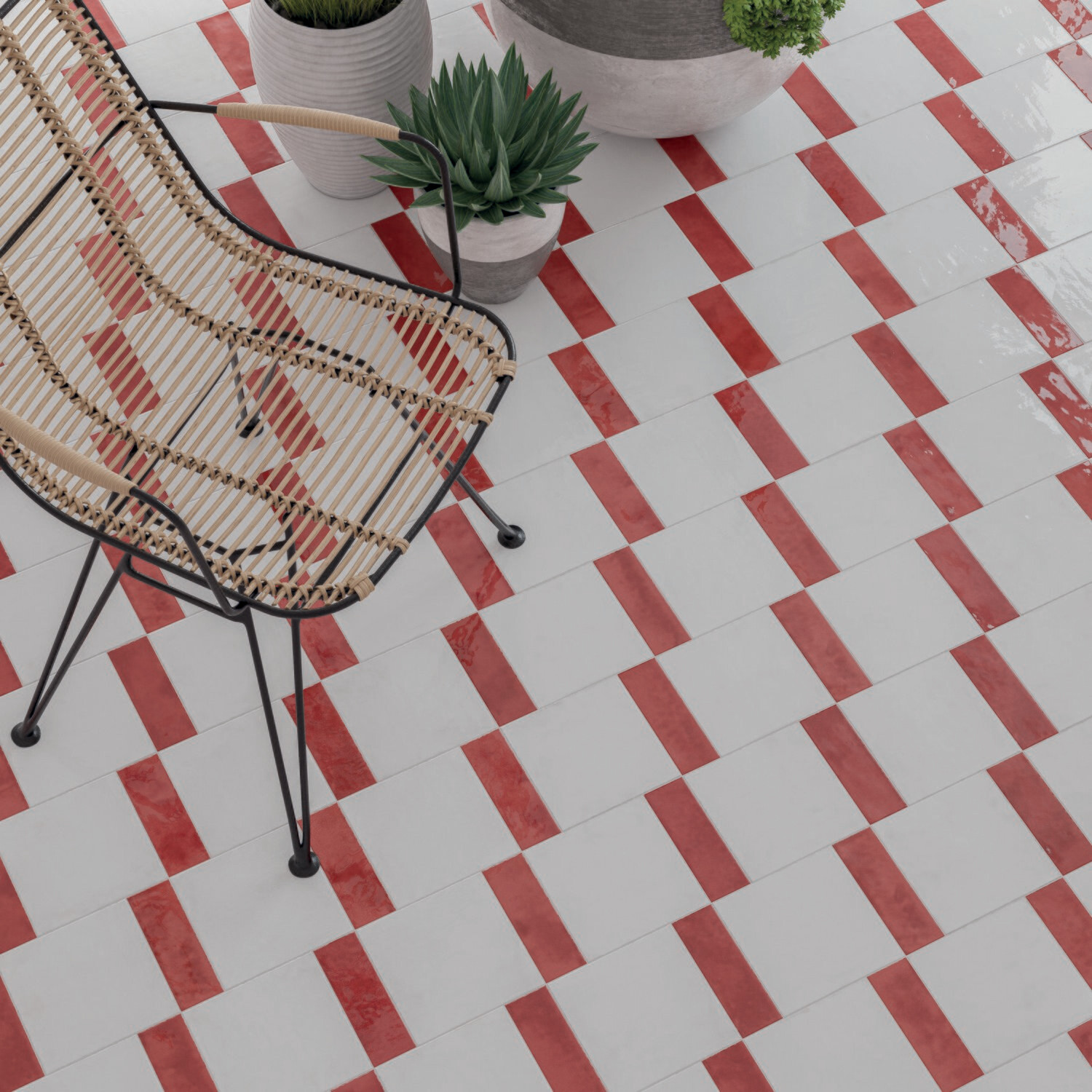 Morocco Ice White Square Gloss