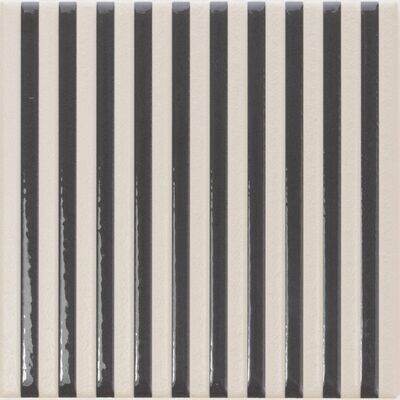 Kai Stripe Off-White Stone Black