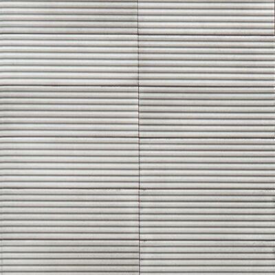 Capri Greige Gloss Pleated 7.5x20
