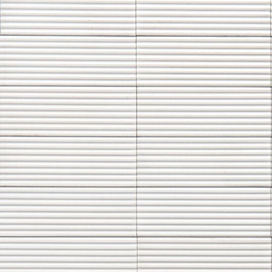 Capri Blanco Gloss Pleated 7.5x20
