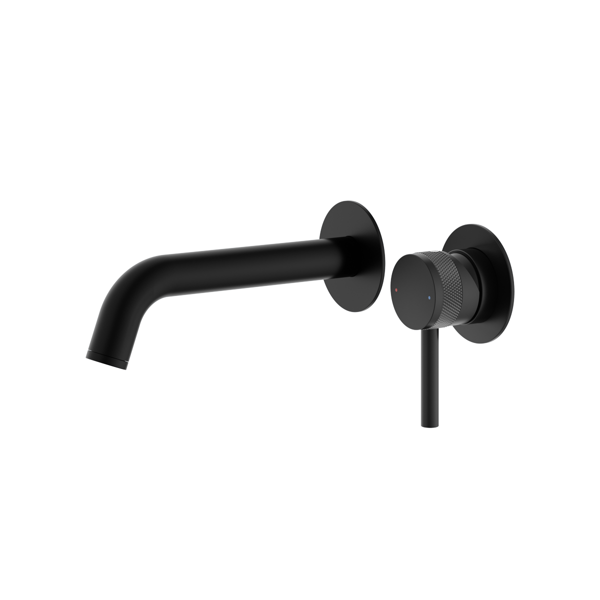 Siena Wall Mounted Bath Filler Brushed Matt Black