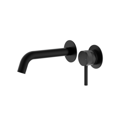 Siena Wall Mounted Bath Filler Brushed Matt Black