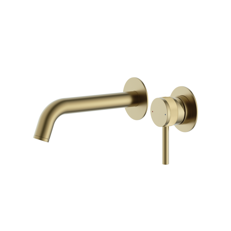 Siena Wall Mounted Bath Filler Brushed Brass