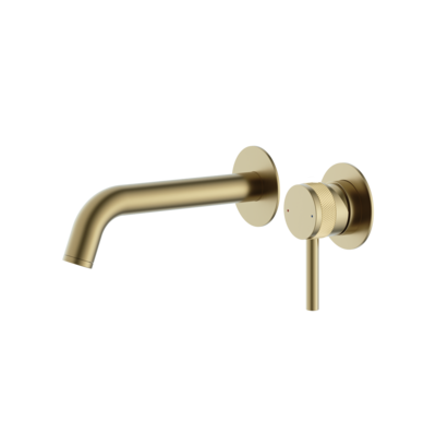 Siena Wall Mounted Bath Filler Brushed Brass