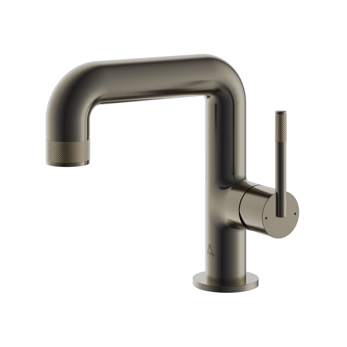 Siena Basin Side Lever Brushed Gunmetal Grey
