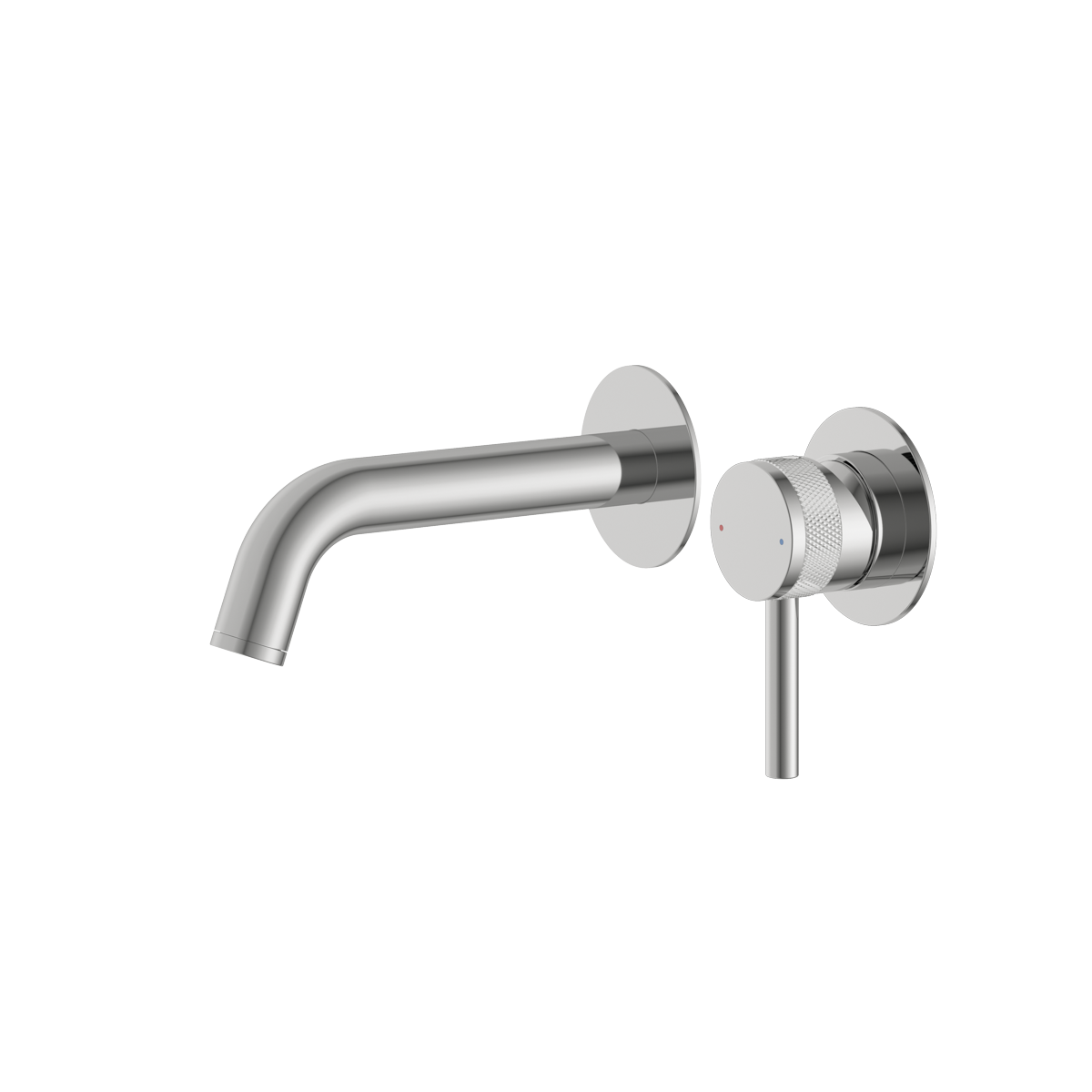 Siena Wall Mounted Basin Mixer Polished Chrome
