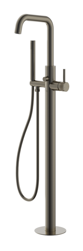 Siena Freestanding Bath Shower Mixer Gunmetal Grey