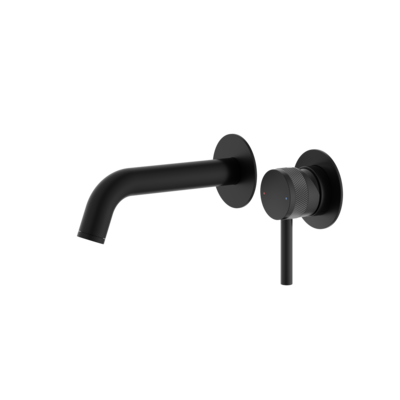 Siena Wall Mounted Basin Mixer Brushed Matt Black