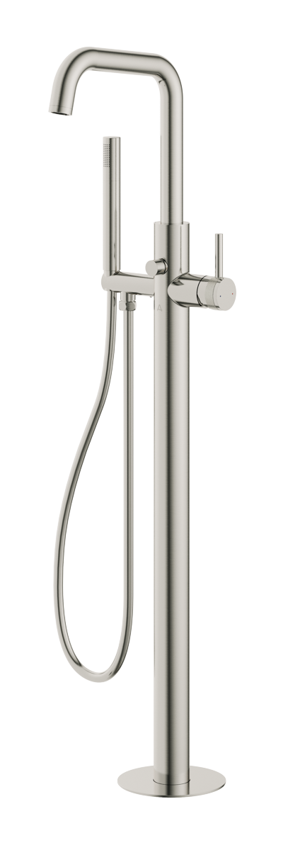 Siena Freestanding Bath Shower Mixer Brushed Nickle