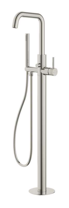 Siena Freestanding Bath Shower Mixer Brushed Nickle
