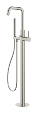 Siena Freestanding Bath Shower Mixer Brushed Nickle